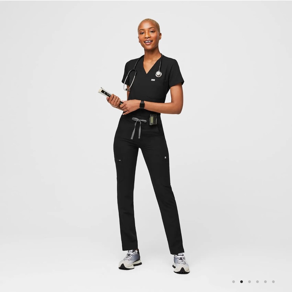 Figs women's Black Yola™ - Tall Skinny Scrub Pants - XS - Tall / Black